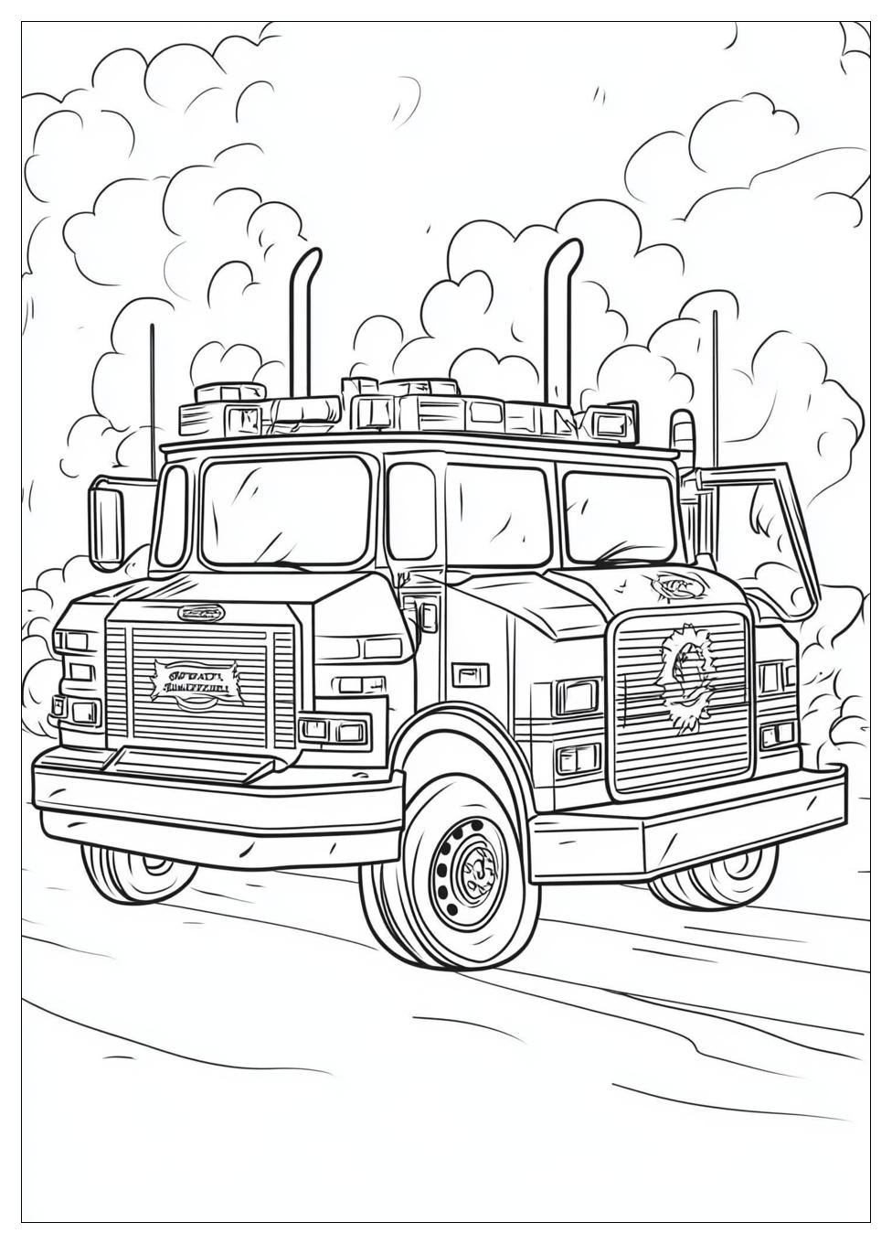 Fire Truck Coloring Pages-18