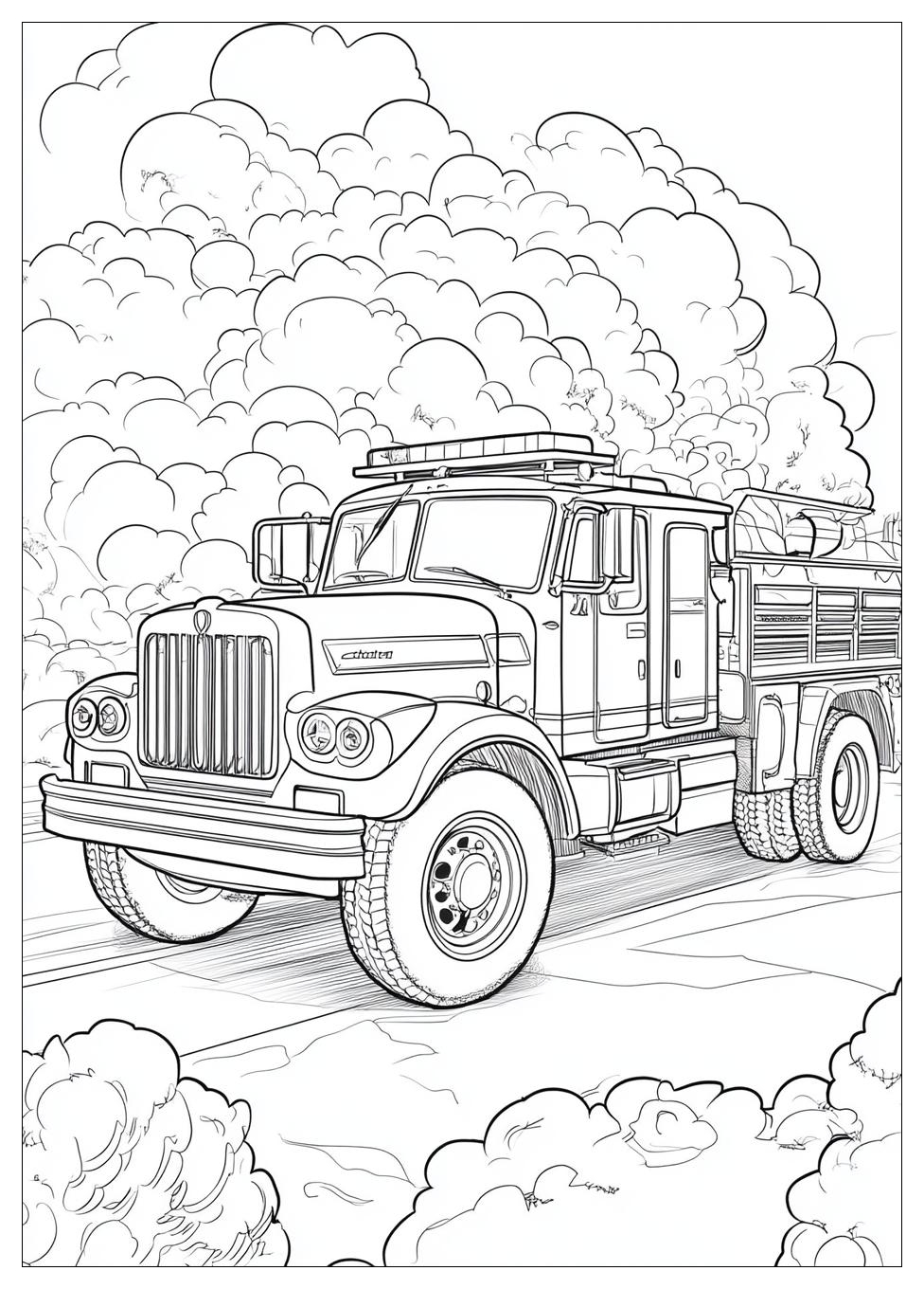 Fire Truck Coloring Pages-19