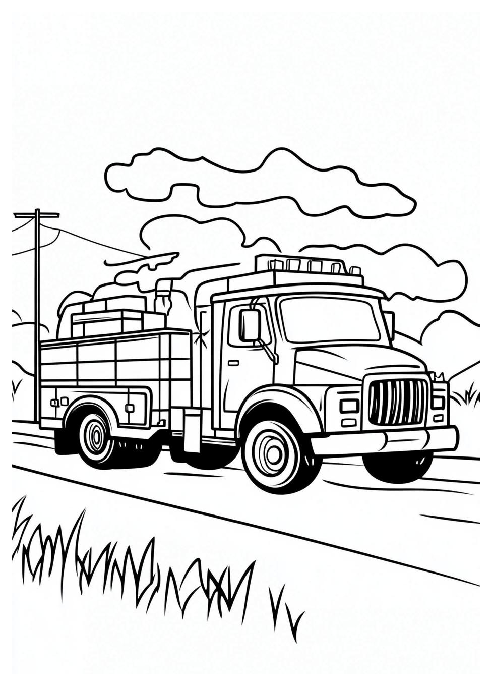 Fire Truck Coloring Pages-2