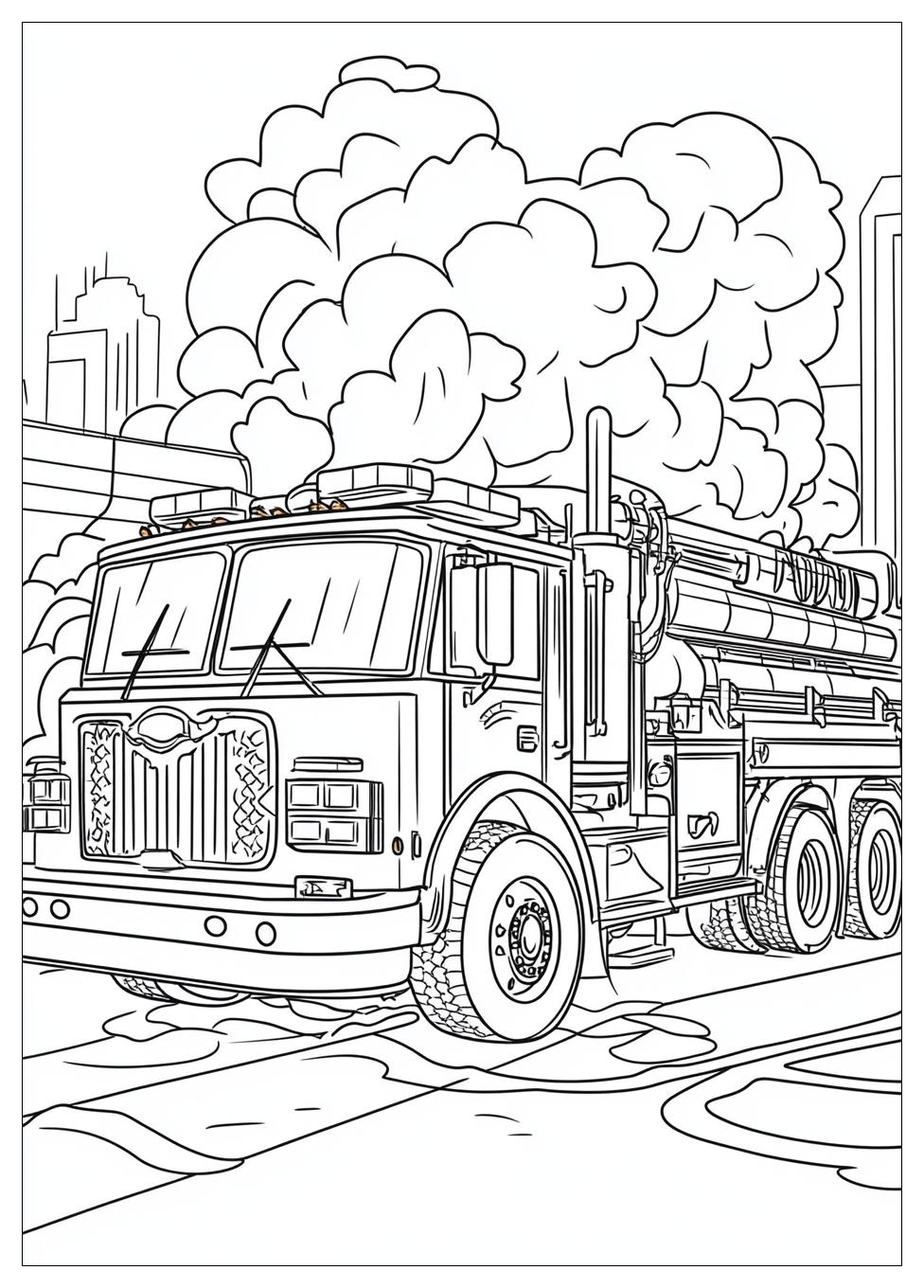 Fire Truck Coloring Pages-20
