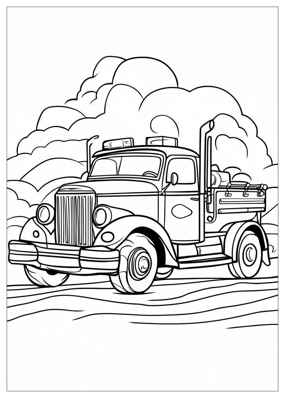 Fire Truck Coloring Pages-3