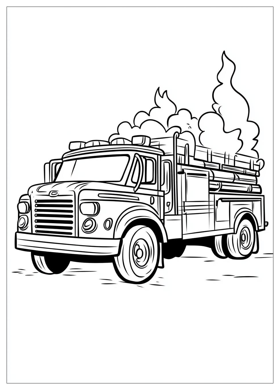 Fire Truck Coloring Pages-4