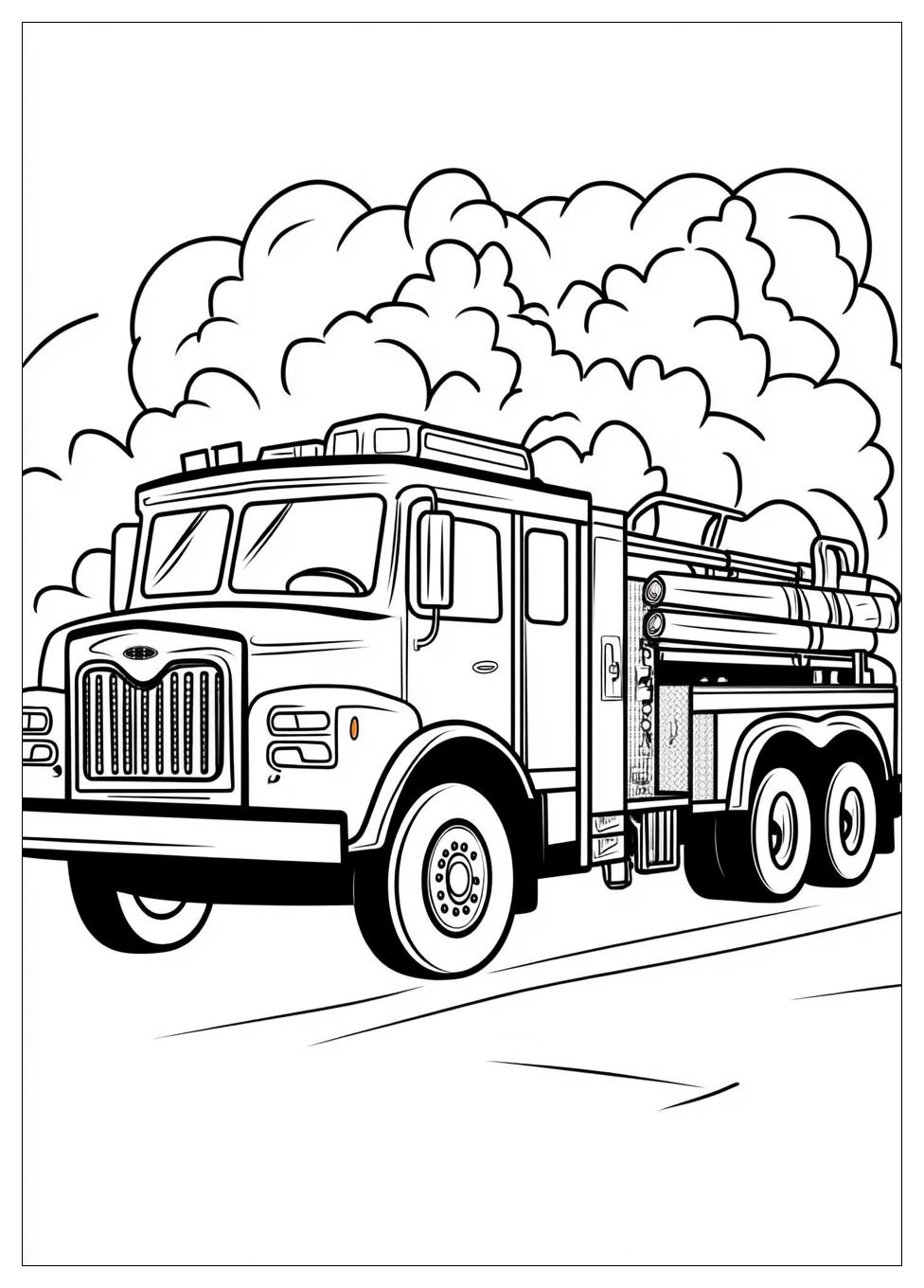 Fire Truck Coloring Pages-7