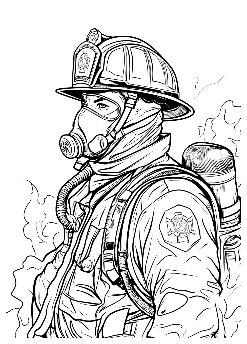 Firefighter Coloring Pages-10