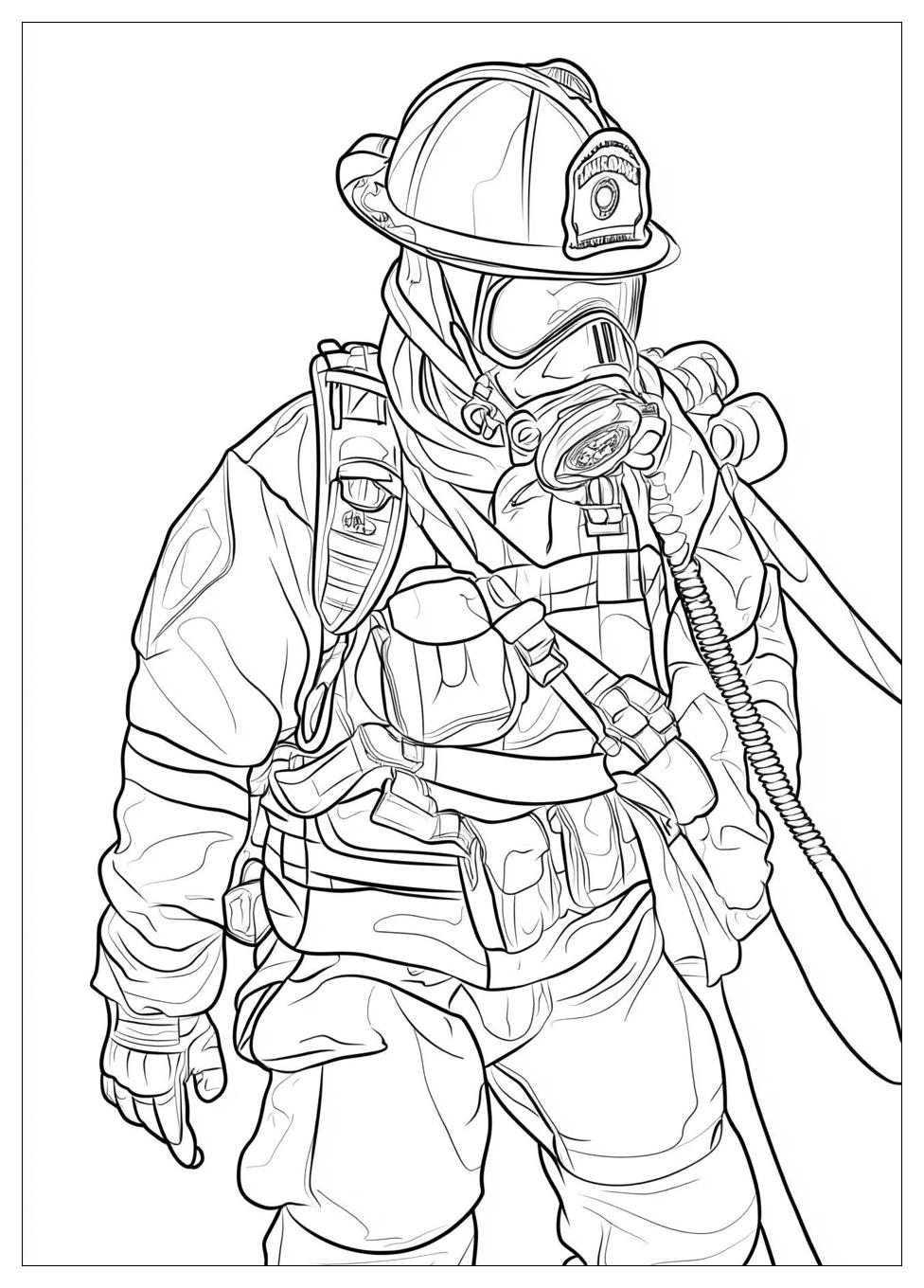 Firefighter Coloring Pages-12