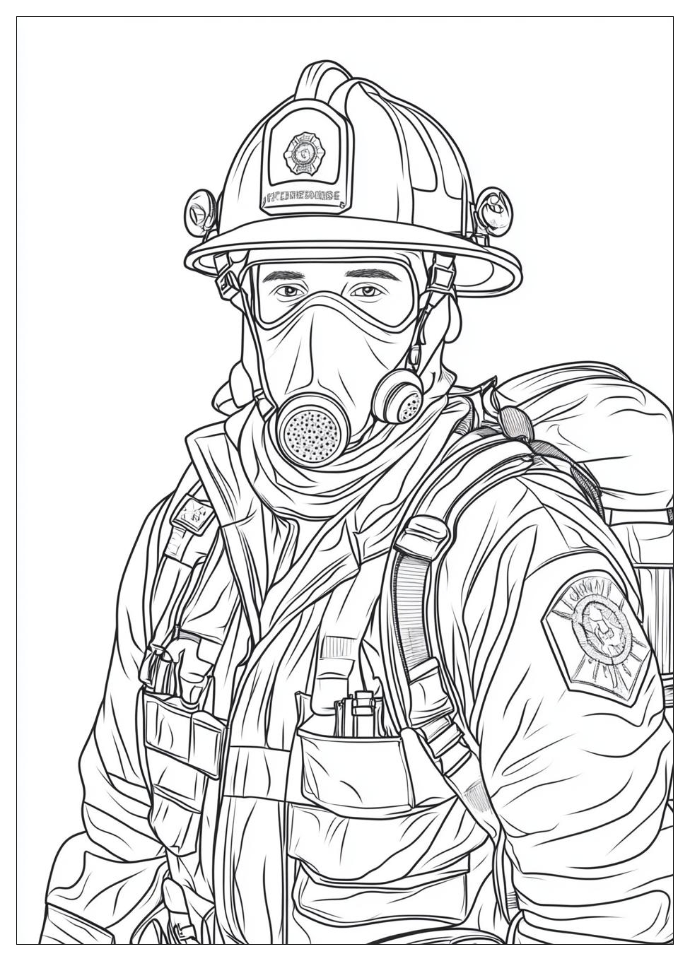 Firefighter Coloring Pages-16