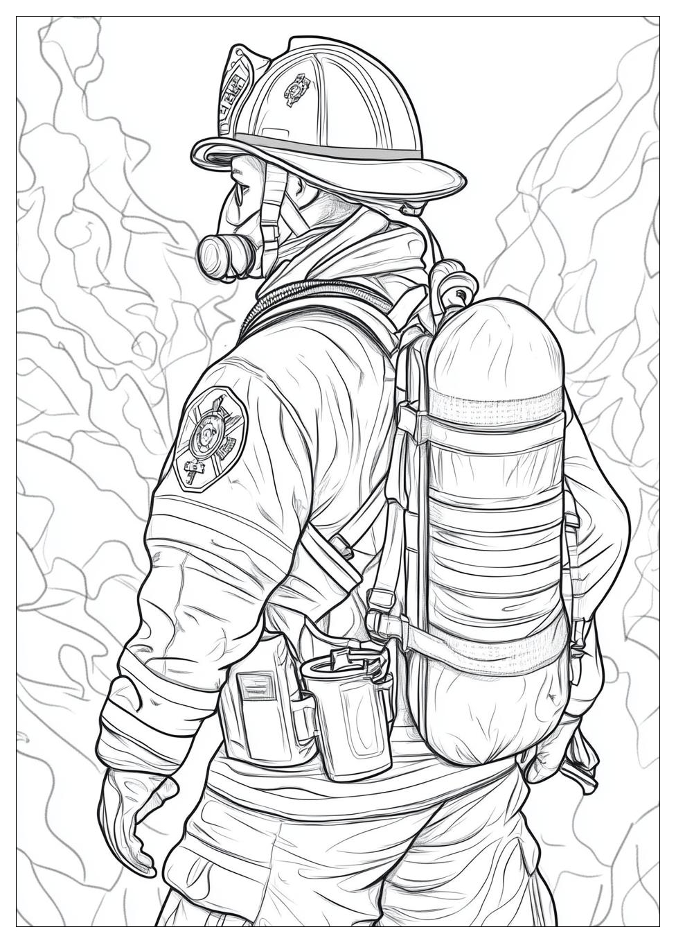 Firefighter Coloring Pages-19