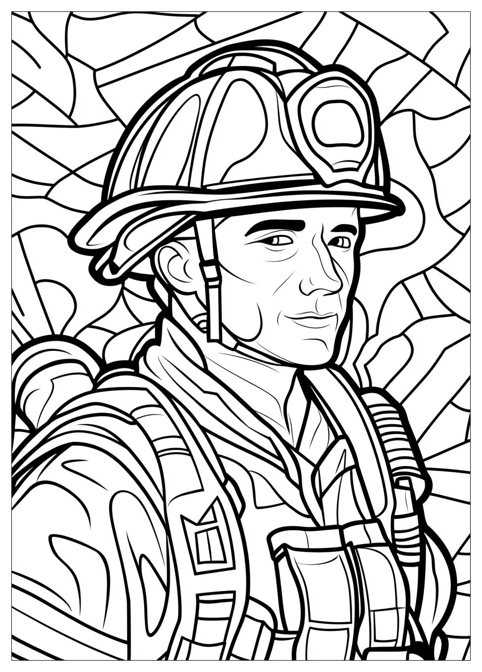 Firefighter Coloring Pages-4