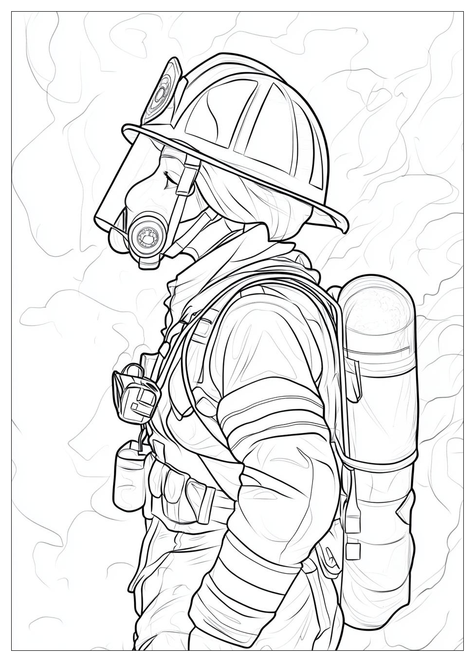 Firefighter Coloring Pages-5