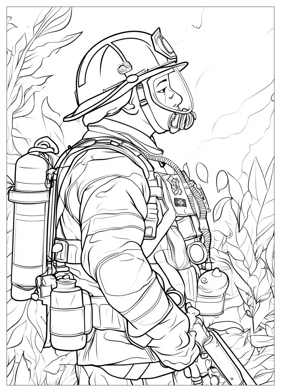 Firefighter Coloring Pages-9