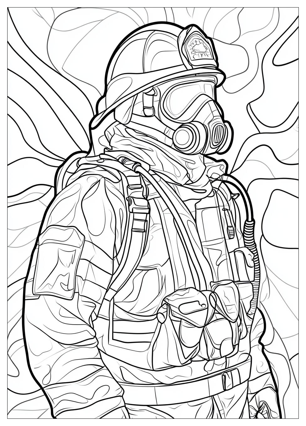 Fireman Coloring Pages-12