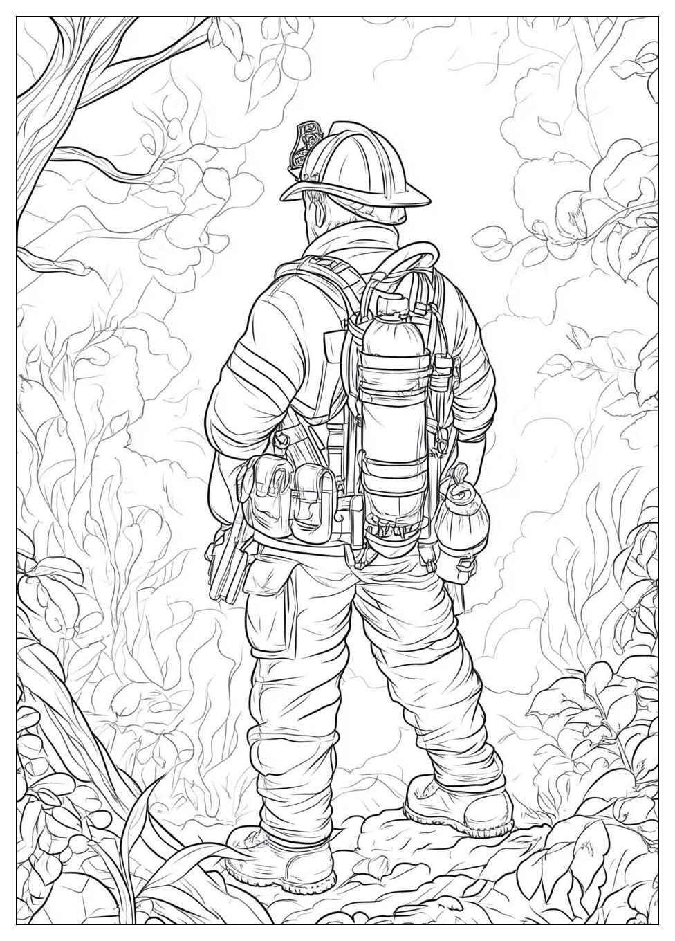 Fireman Coloring Pages-13