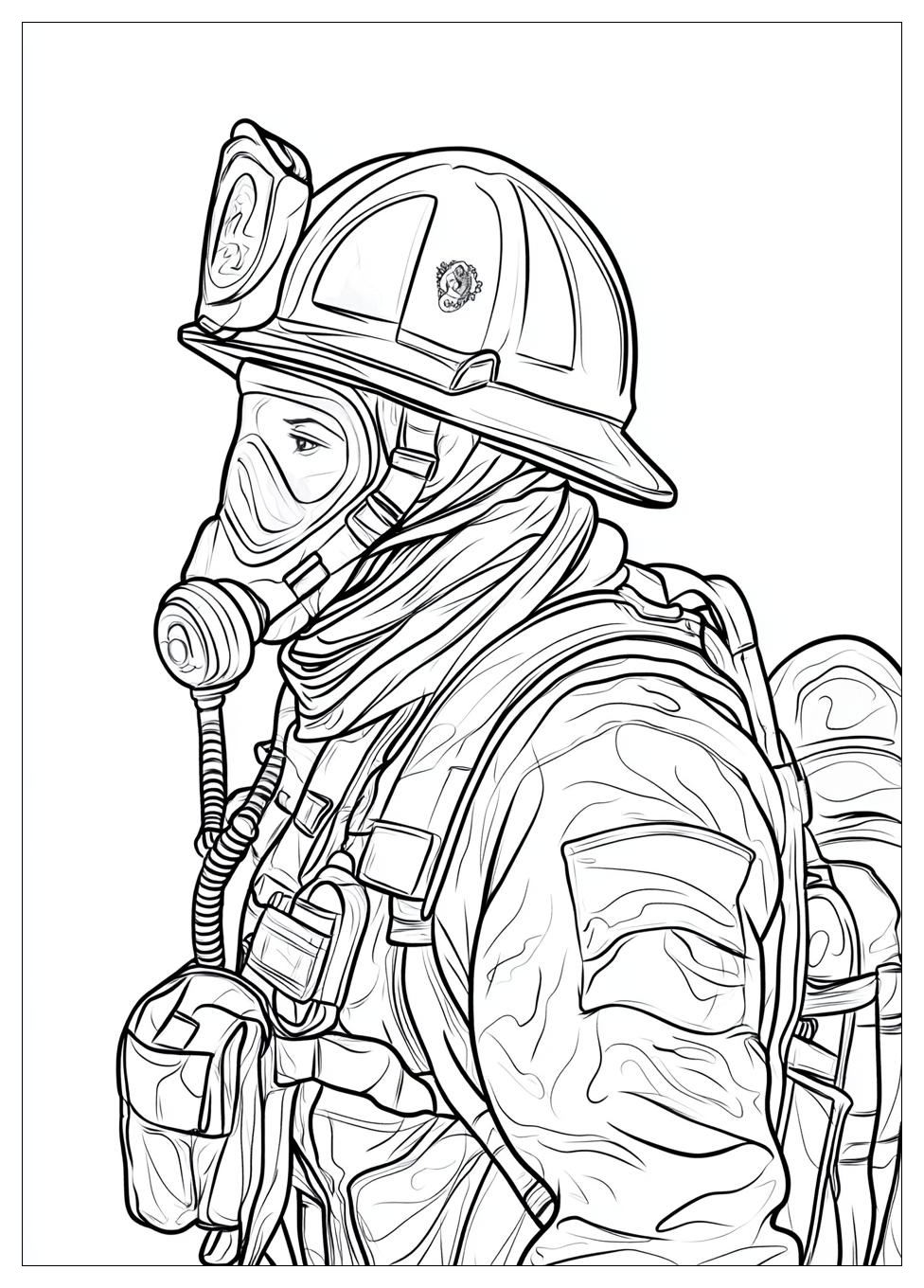 Fireman Coloring Pages-16