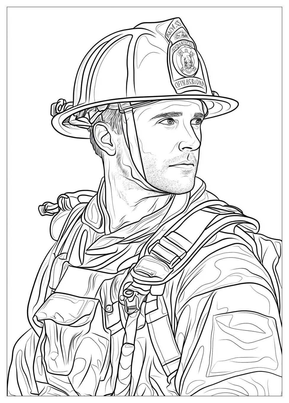 Fireman Coloring Pages-18