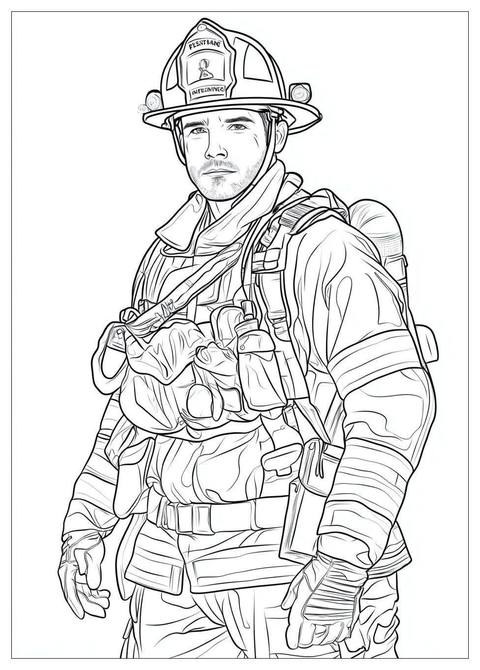 Fireman Coloring Pages-19