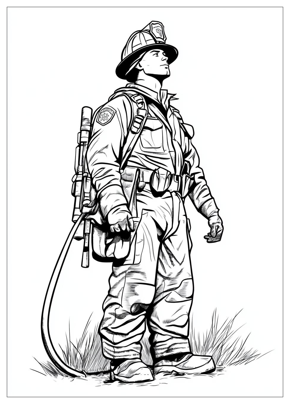Fireman Coloring Pages-3
