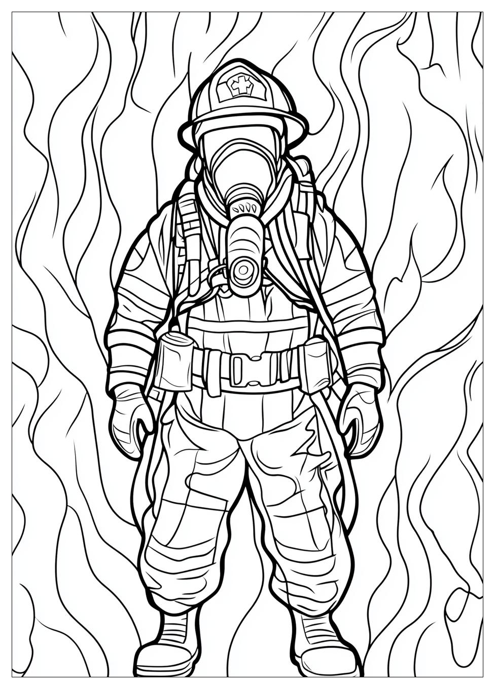 Fireman Coloring Pages-4
