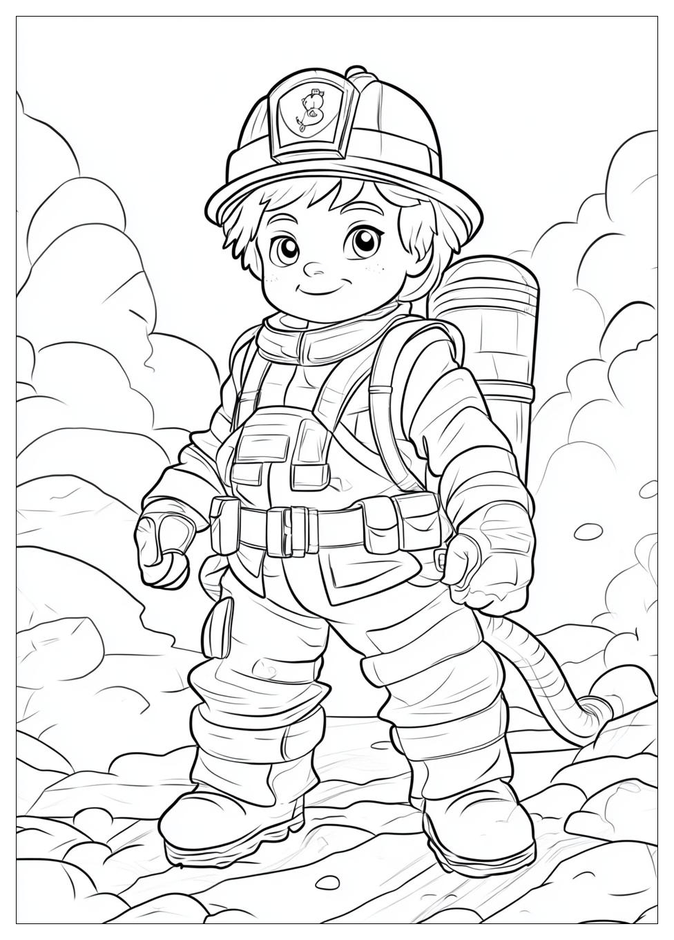 Fireman Coloring Pages-6