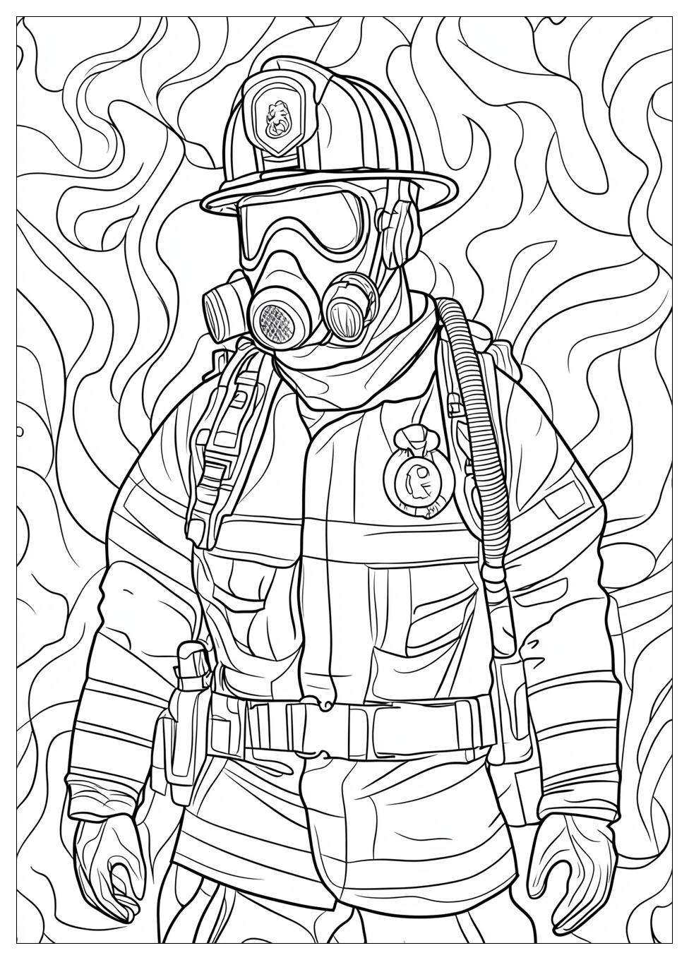 Fireman Coloring Pages-7