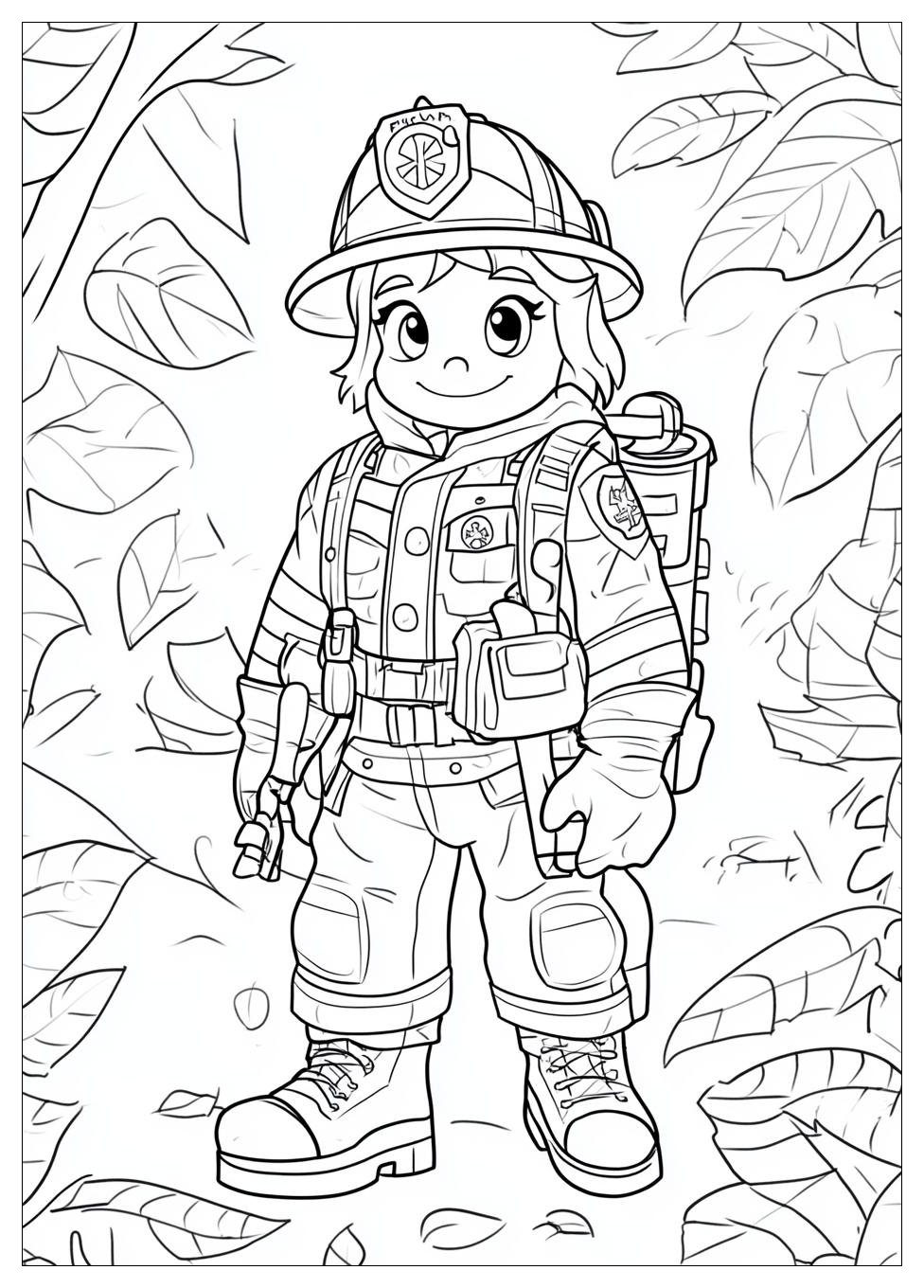 Fireman Coloring Pages-8