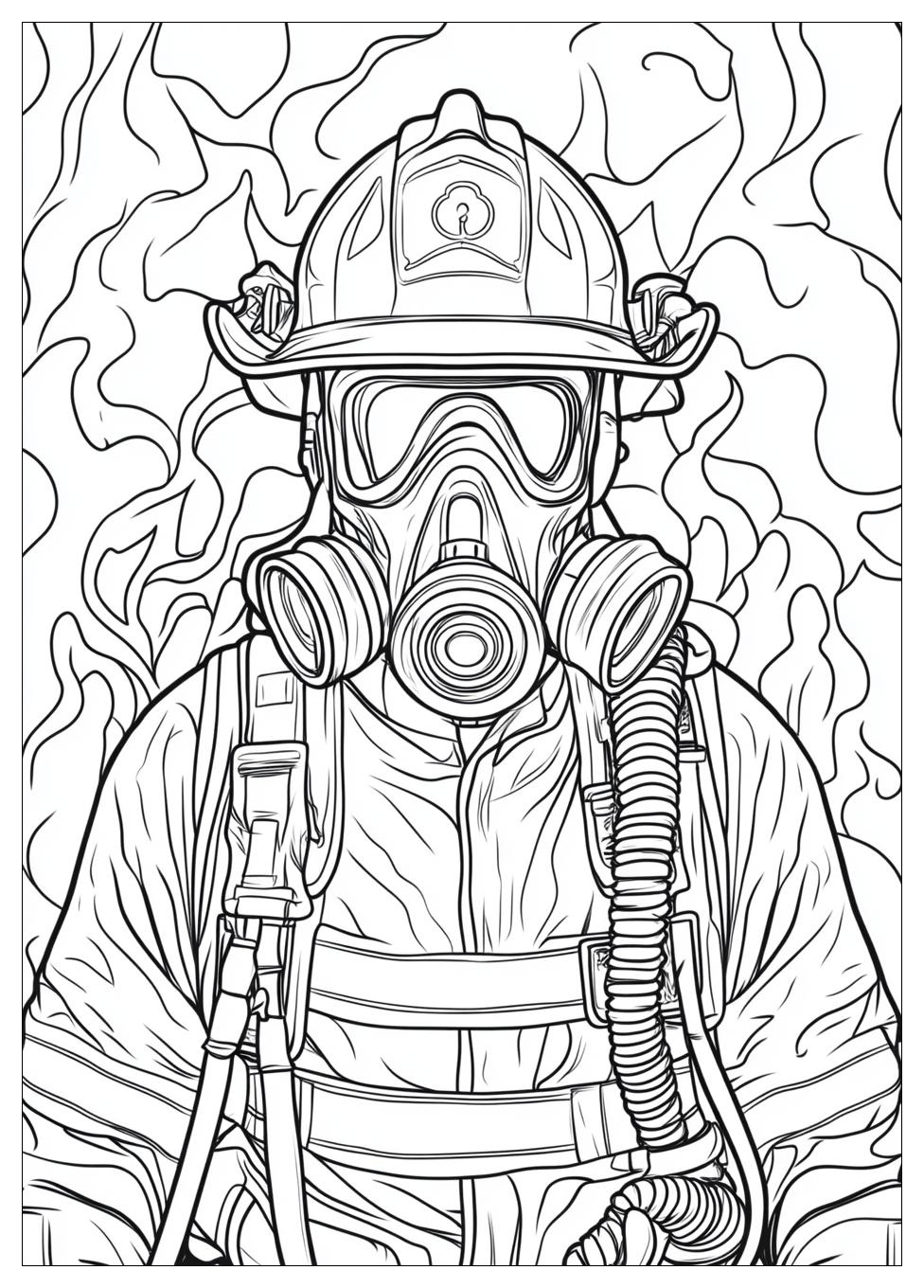 Fireman Coloring Pages-9