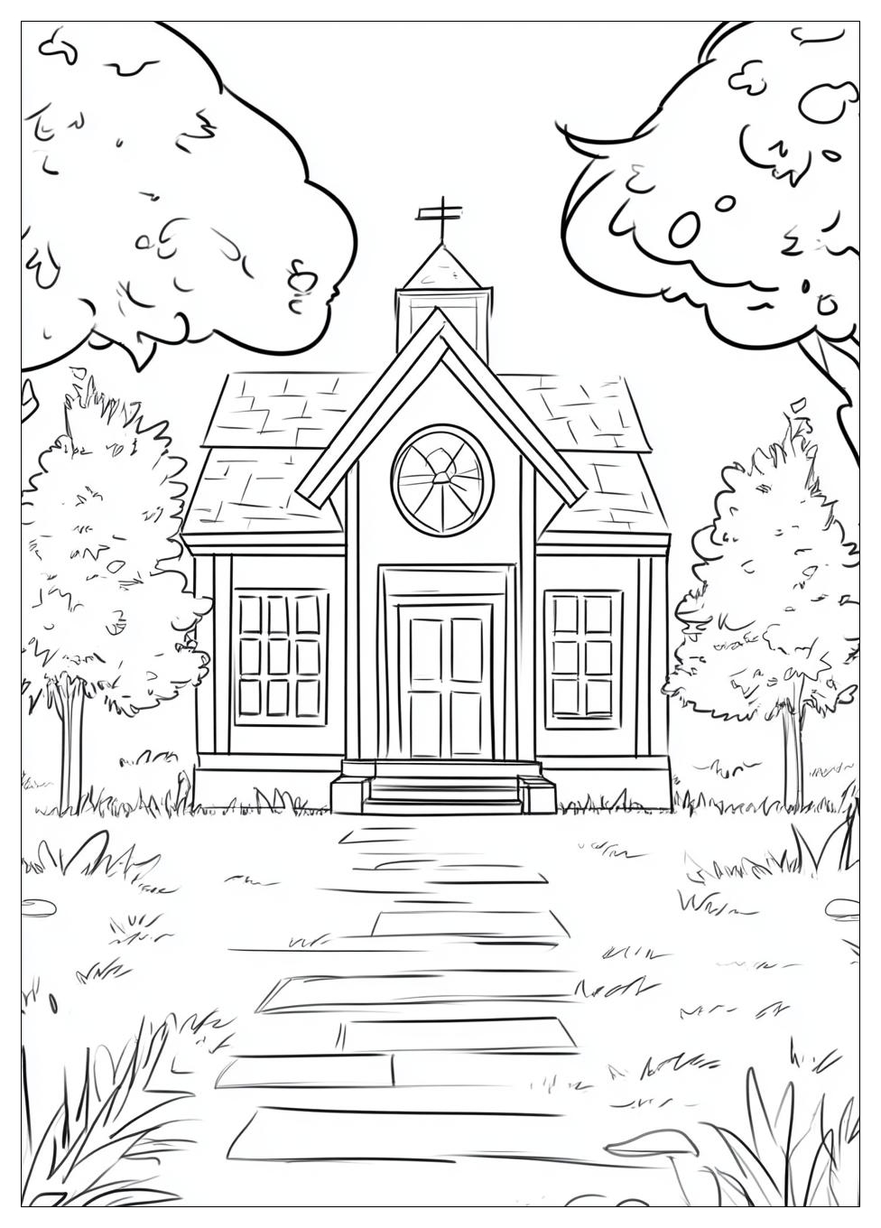 First Day of School Coloring Pages-1