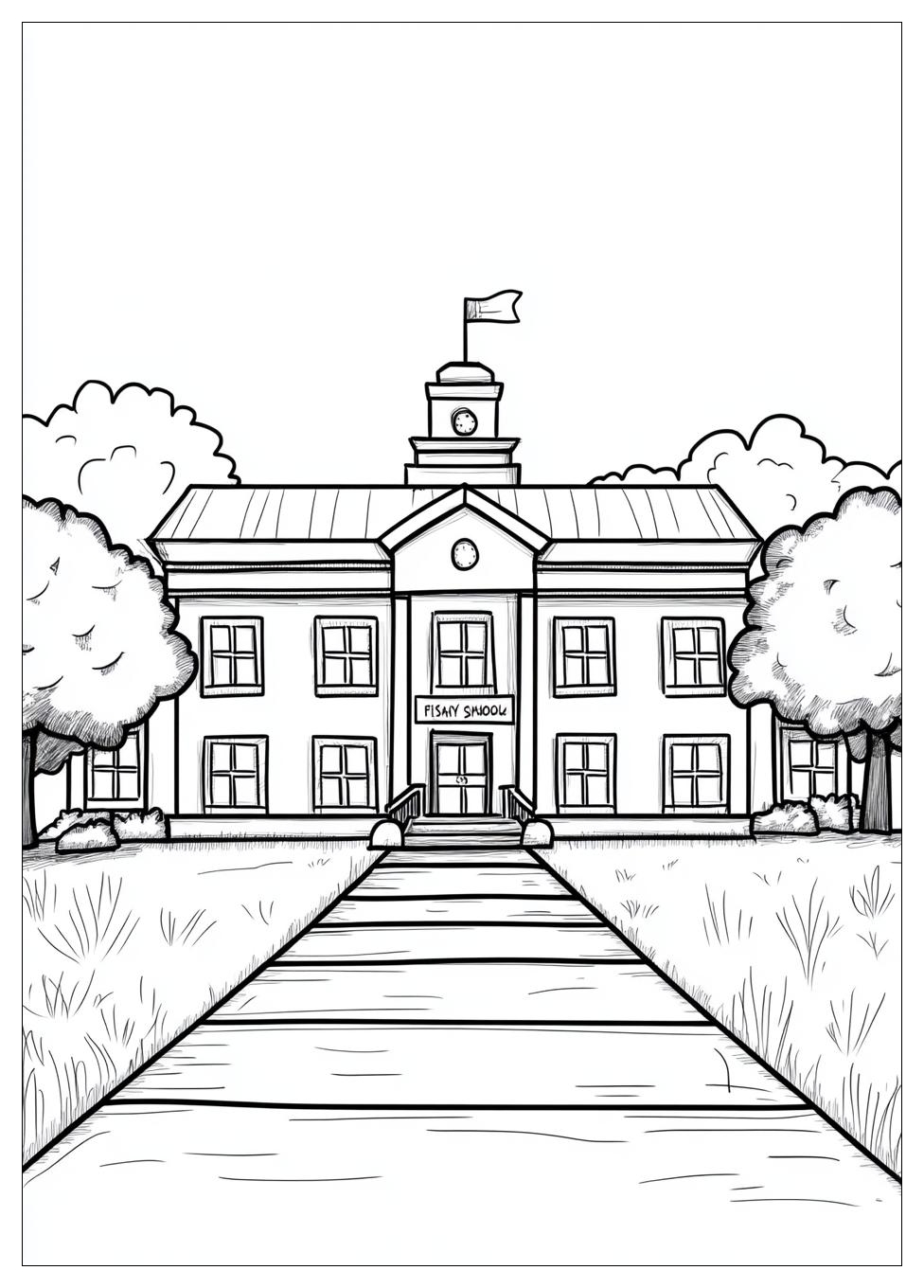 First Day of School Coloring Pages-12