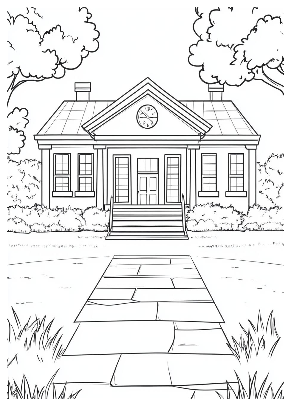 First Day of School Coloring Pages-3