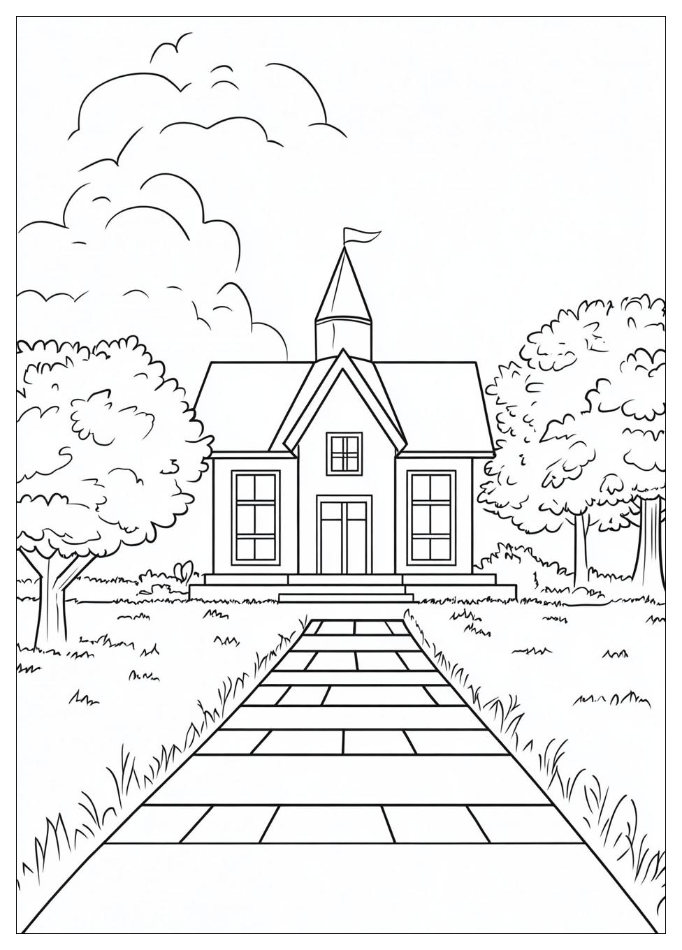 First Day of School Coloring Pages-4