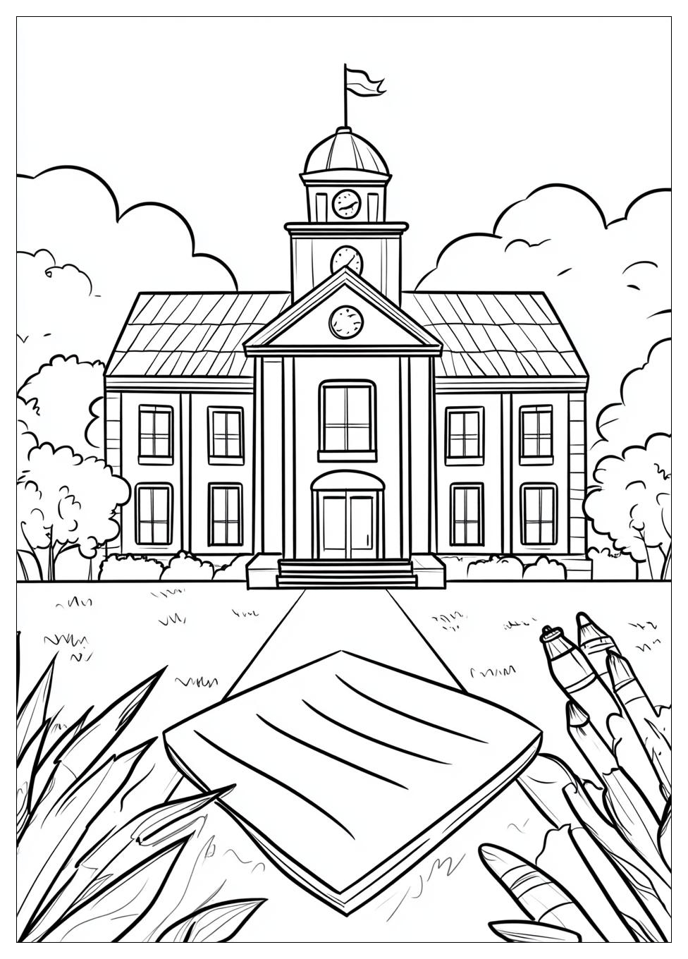 First Day of School Coloring Pages-7