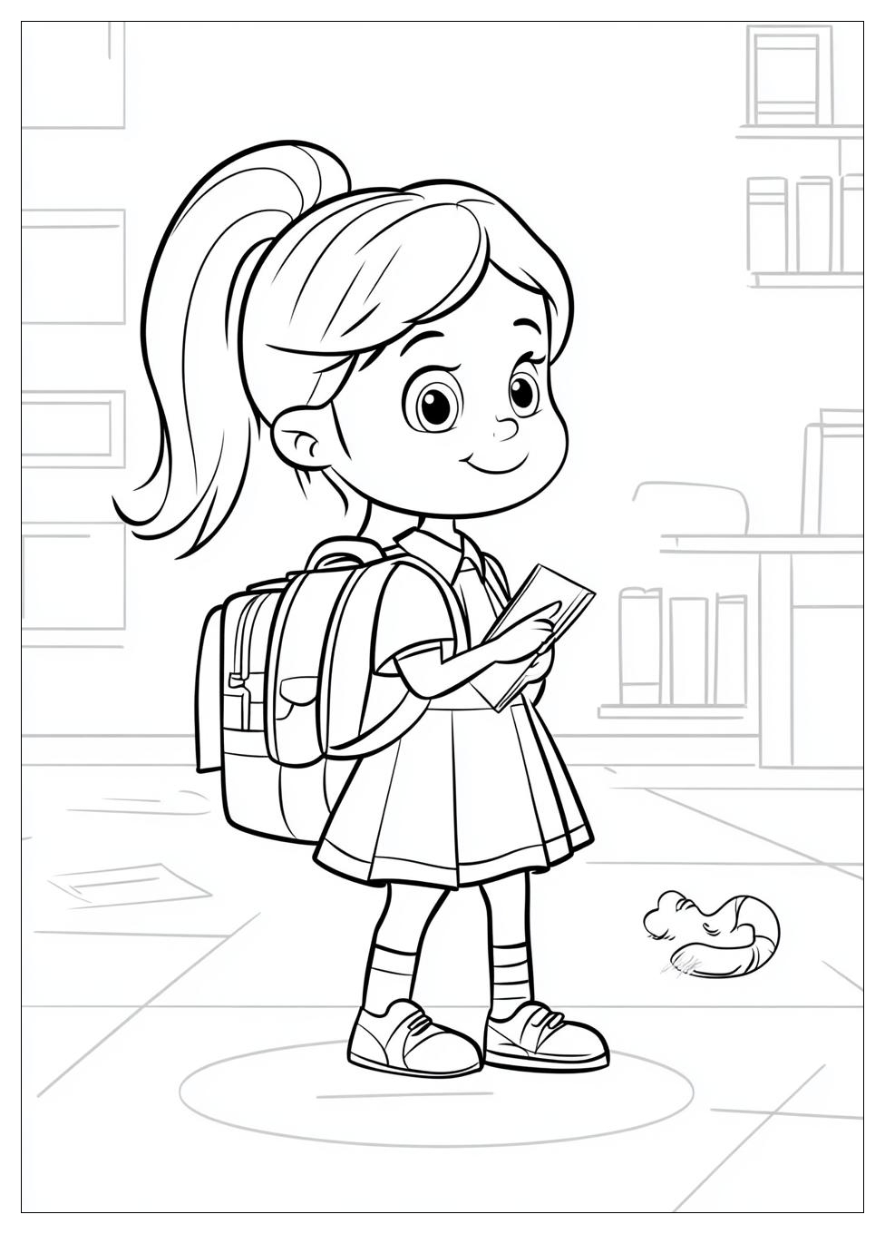 First Day of School Coloring Pages-8