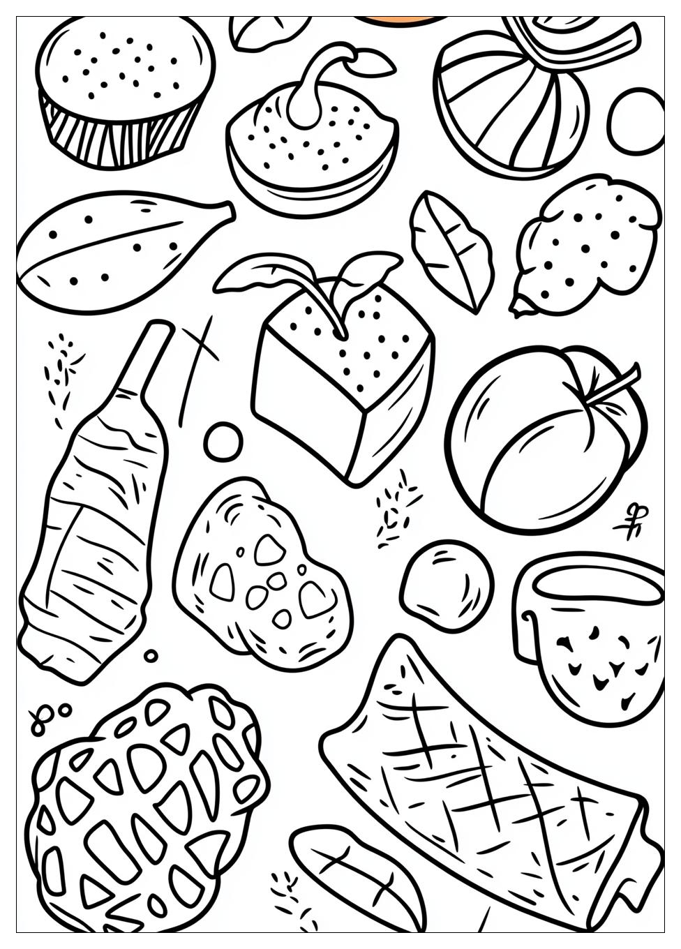 Food Coloring Pages-1