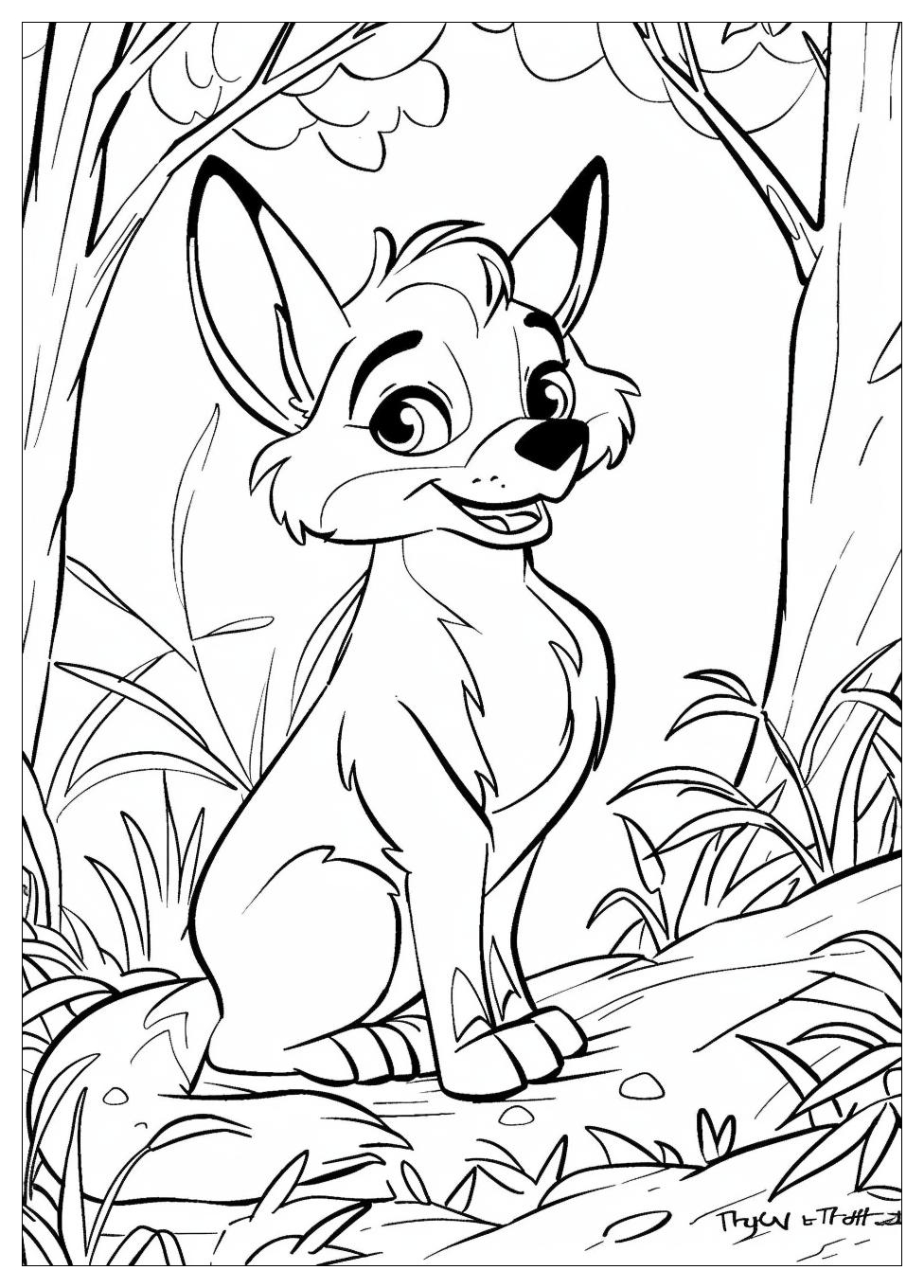Fox And The Hound Coloring Pages-1