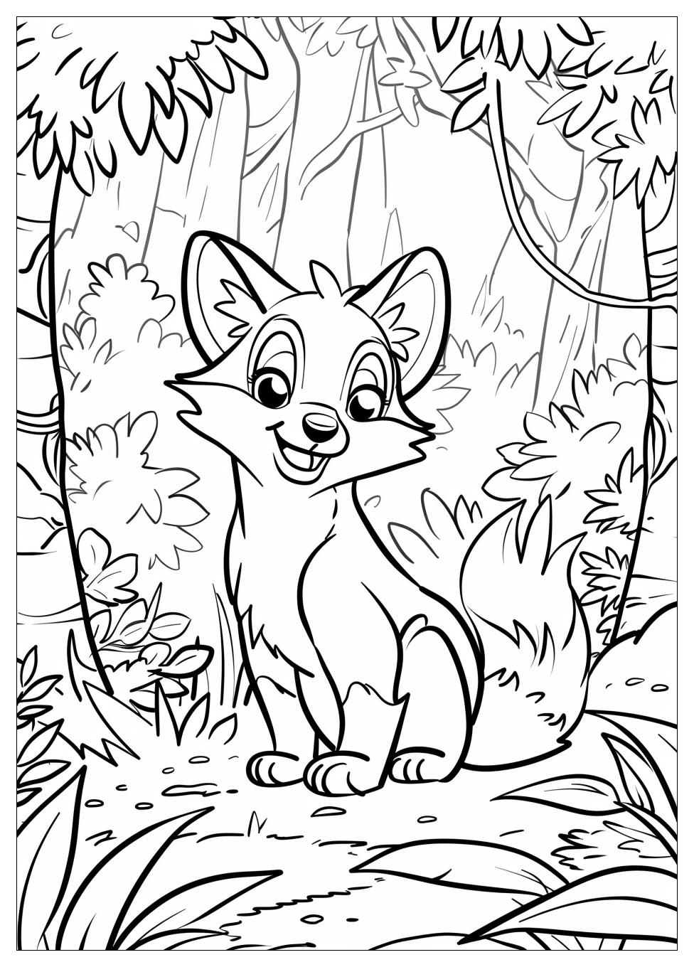 Fox And The Hound Coloring Pages-10