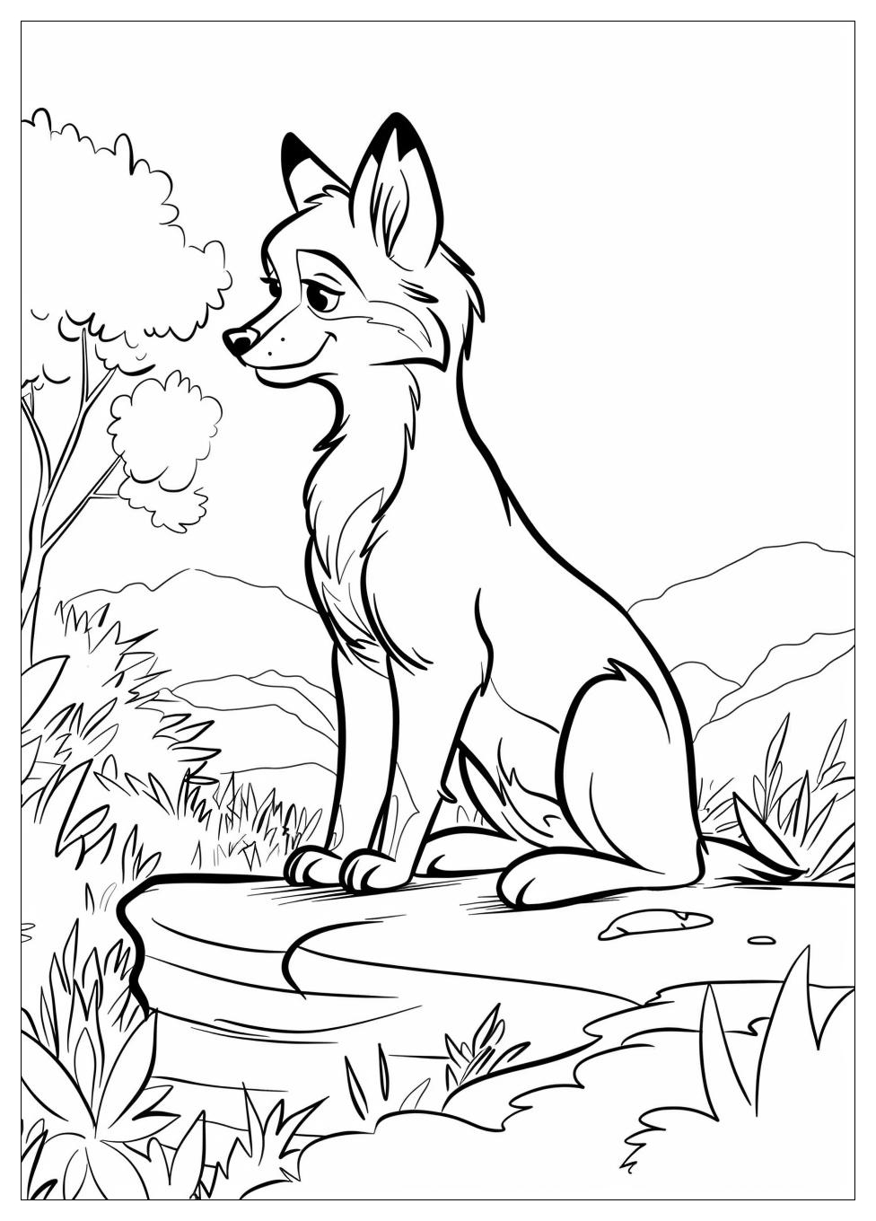 Fox And The Hound Coloring Pages-7