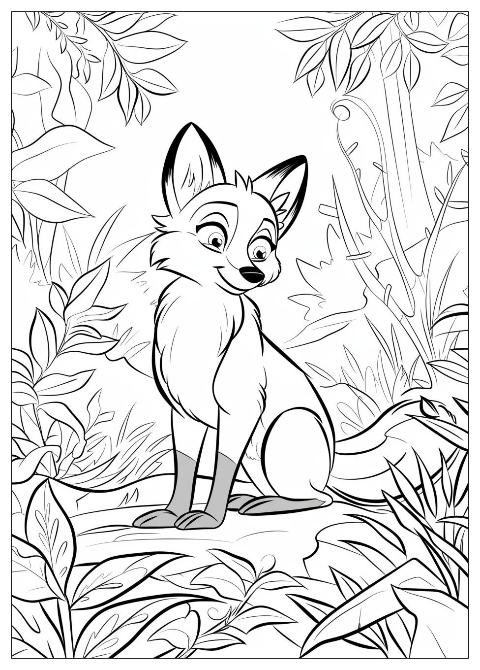 Fox And The Hound Coloring Pages-8