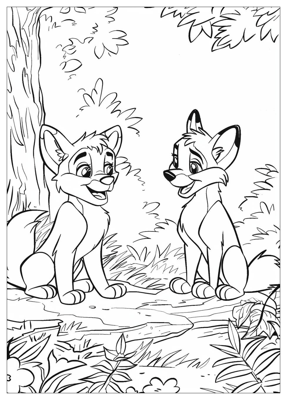 Fox And The Hound Coloring Pages-9