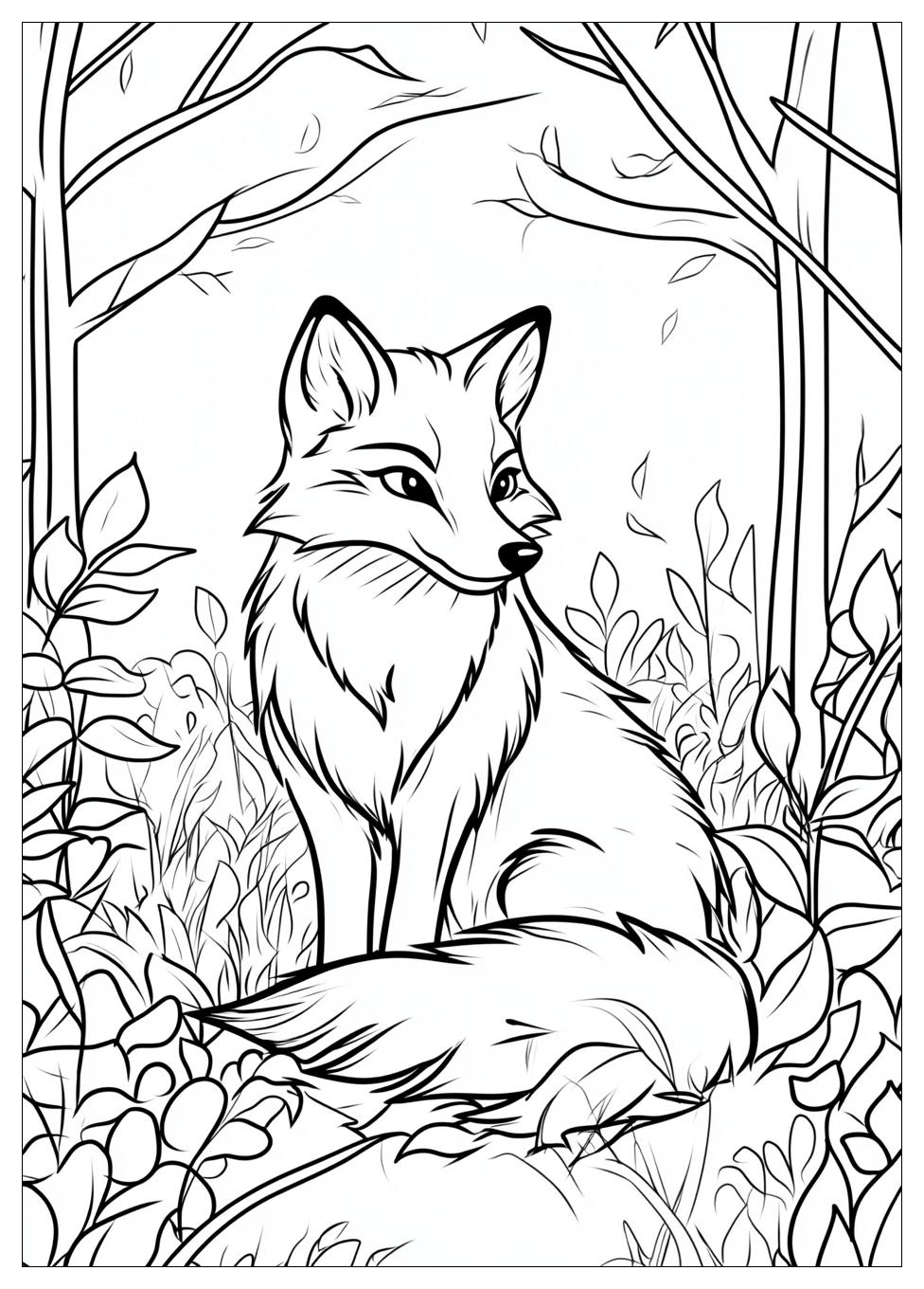 Fox Coloring Pages-1
