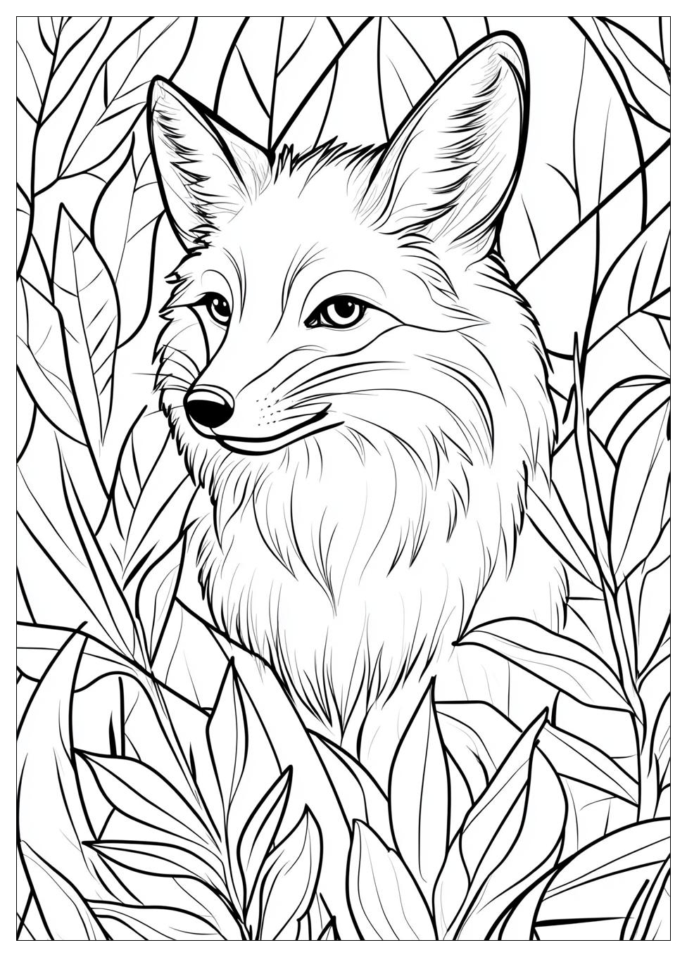 Fox Coloring Pages-10