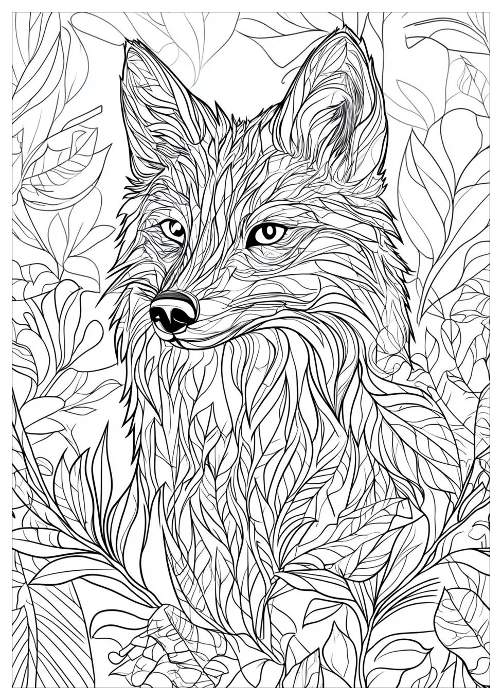 Fox Coloring Pages-13