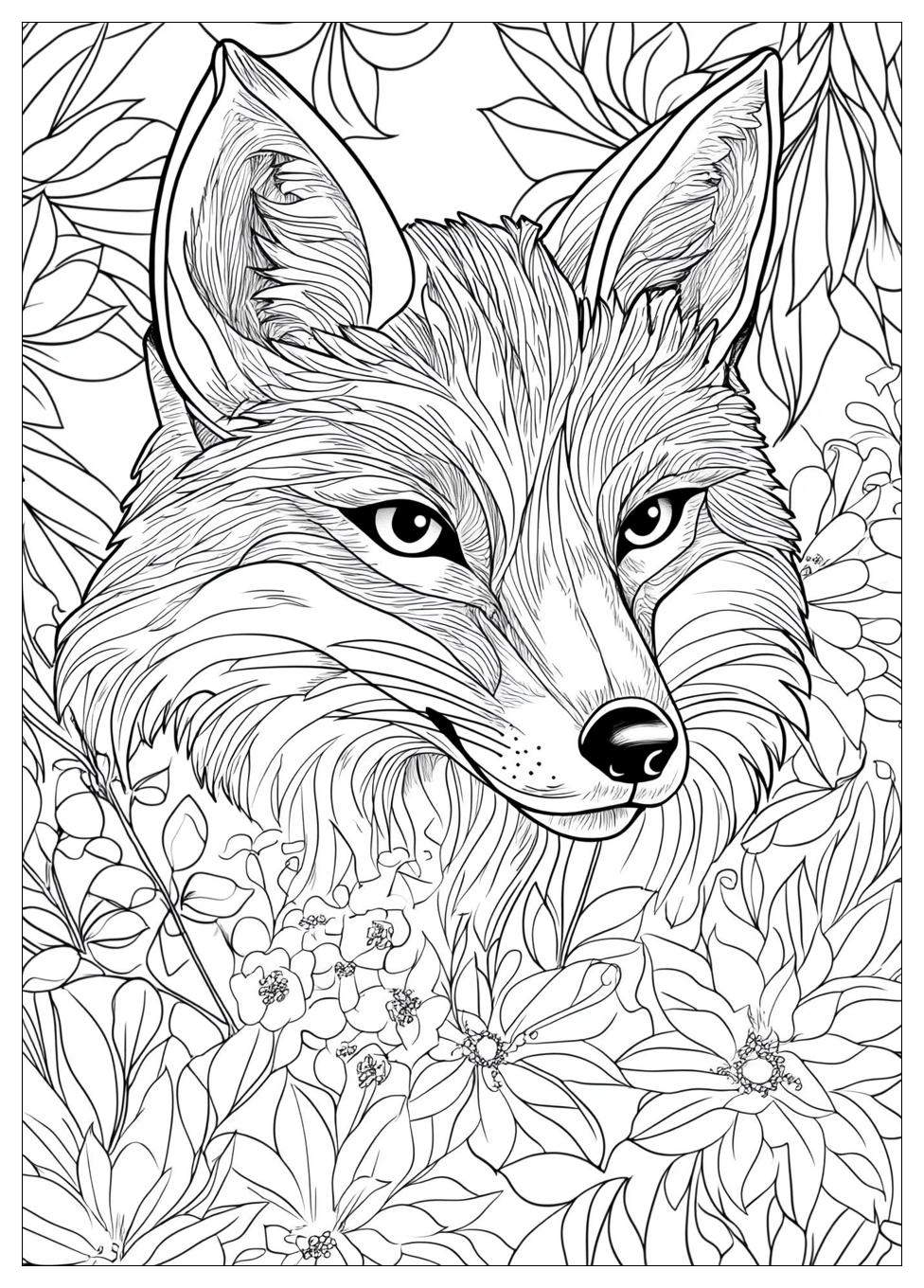 Fox Coloring Pages-14
