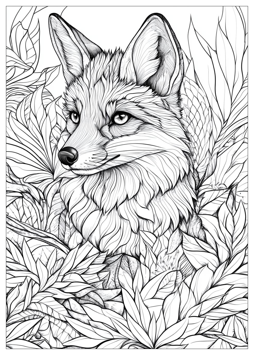 Fox Coloring Pages-15