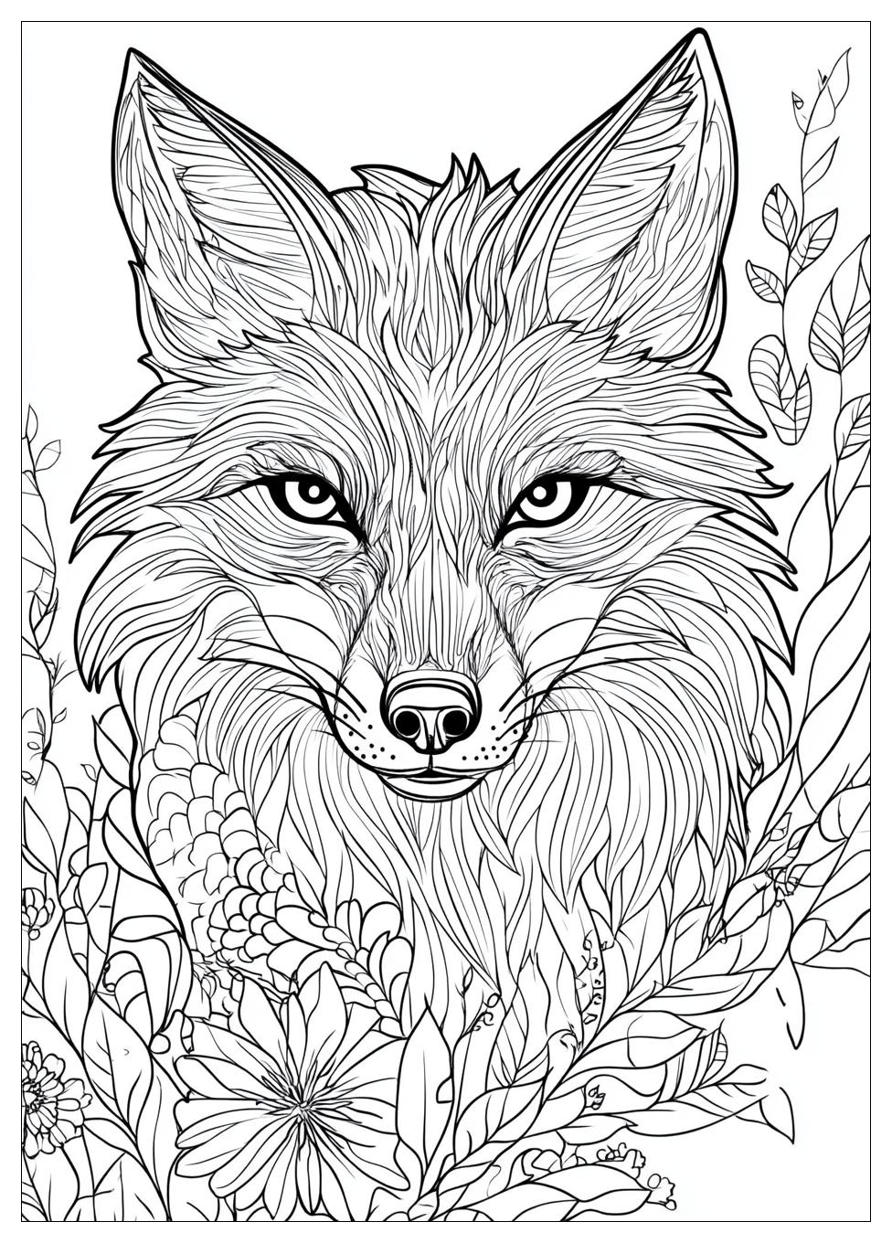 Fox Coloring Pages-16