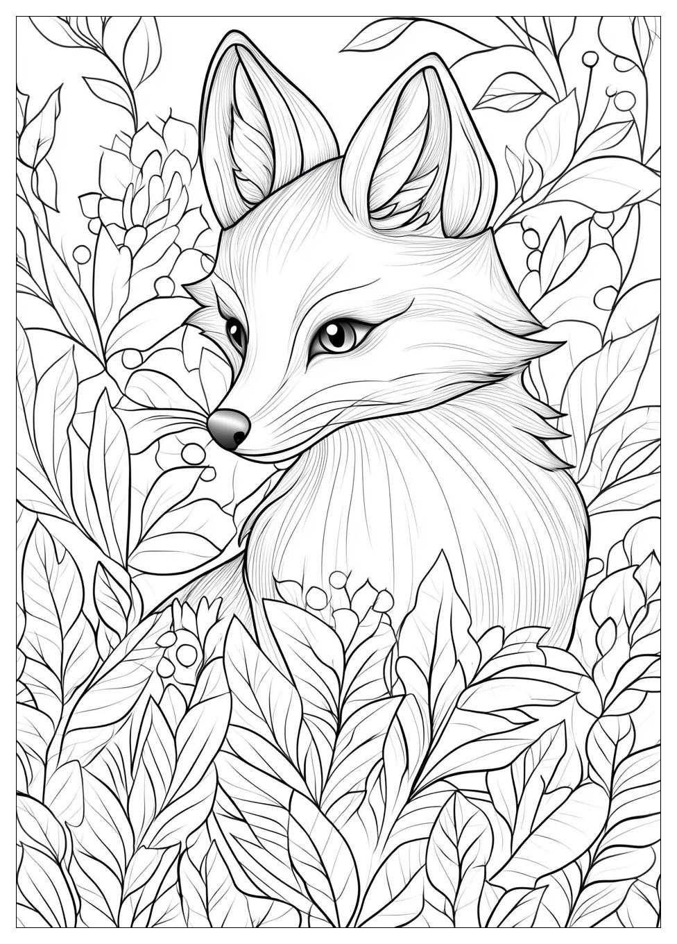 Fox Coloring Pages-20