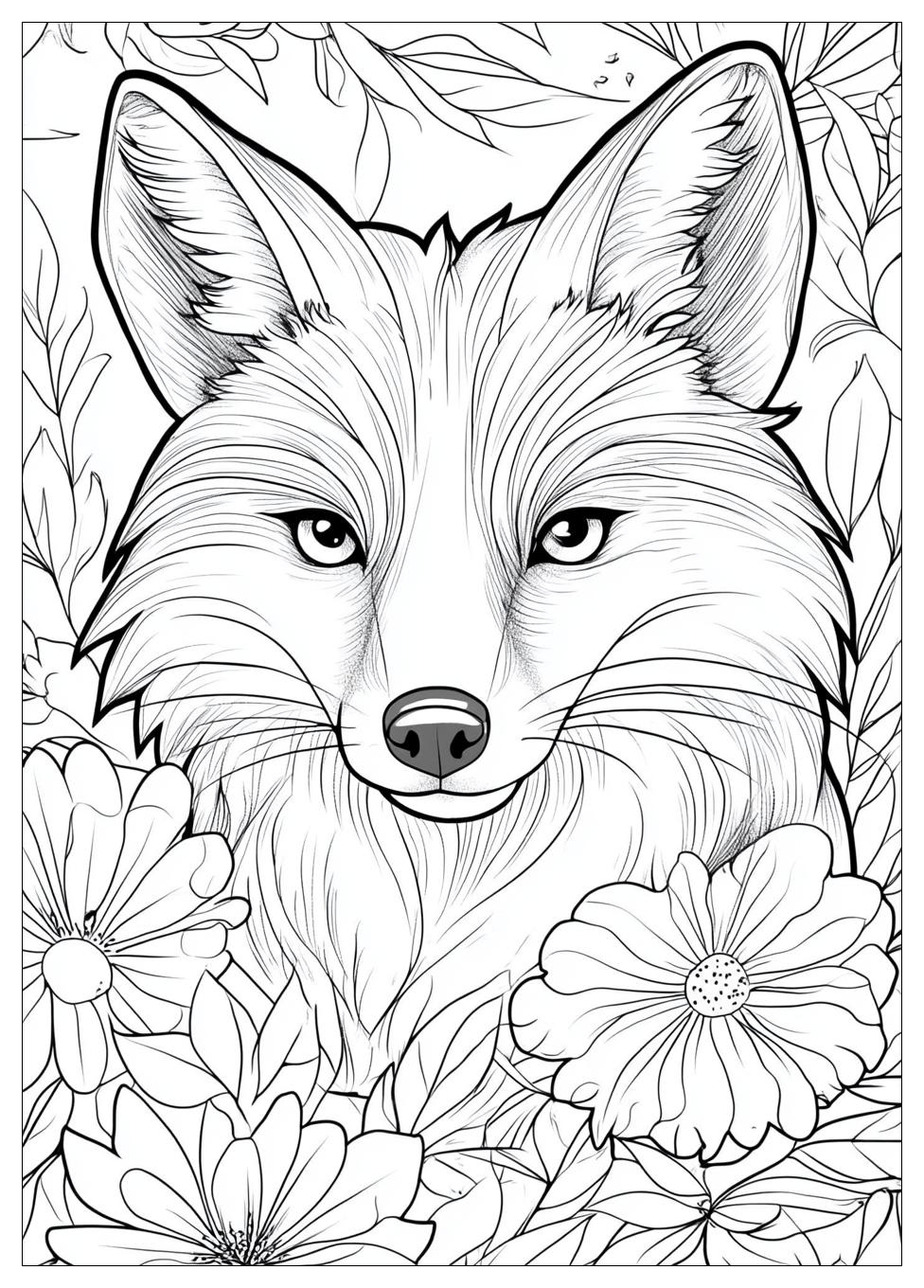 Fox Coloring Pages-3