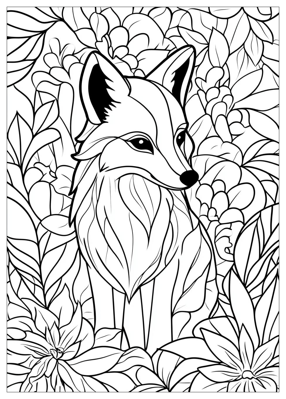 Fox Coloring Pages-4