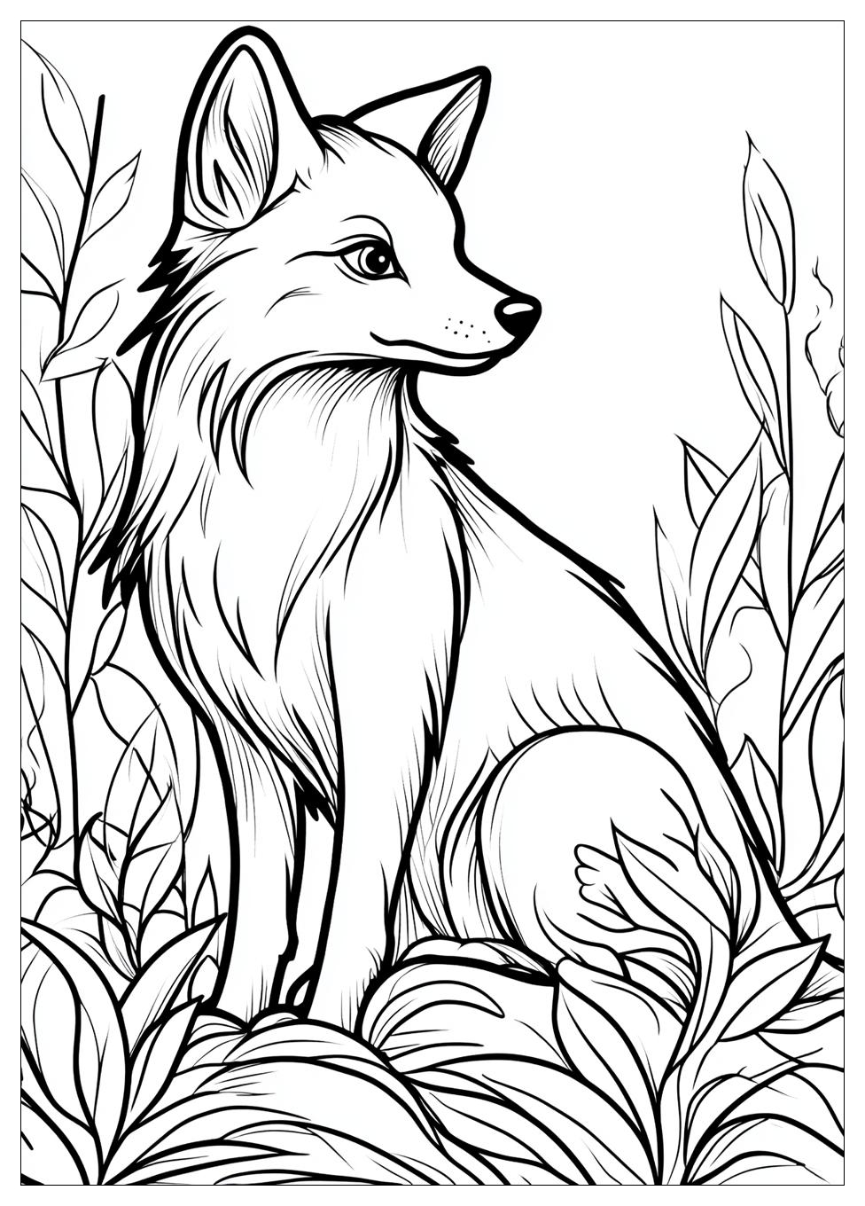 Fox Coloring Pages-6