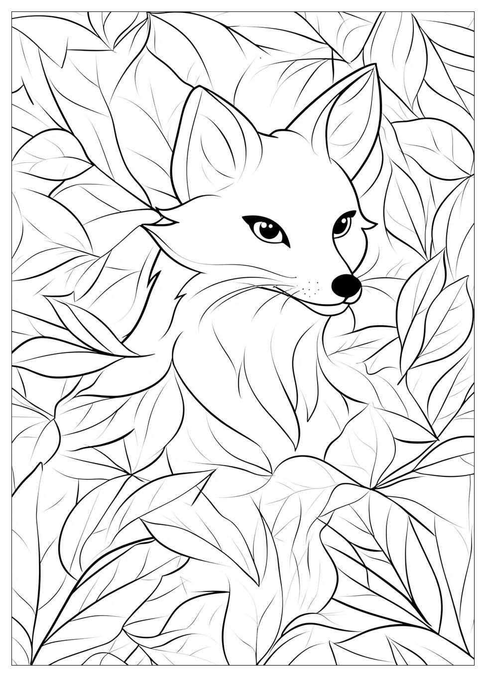 Fox Coloring Pages-7