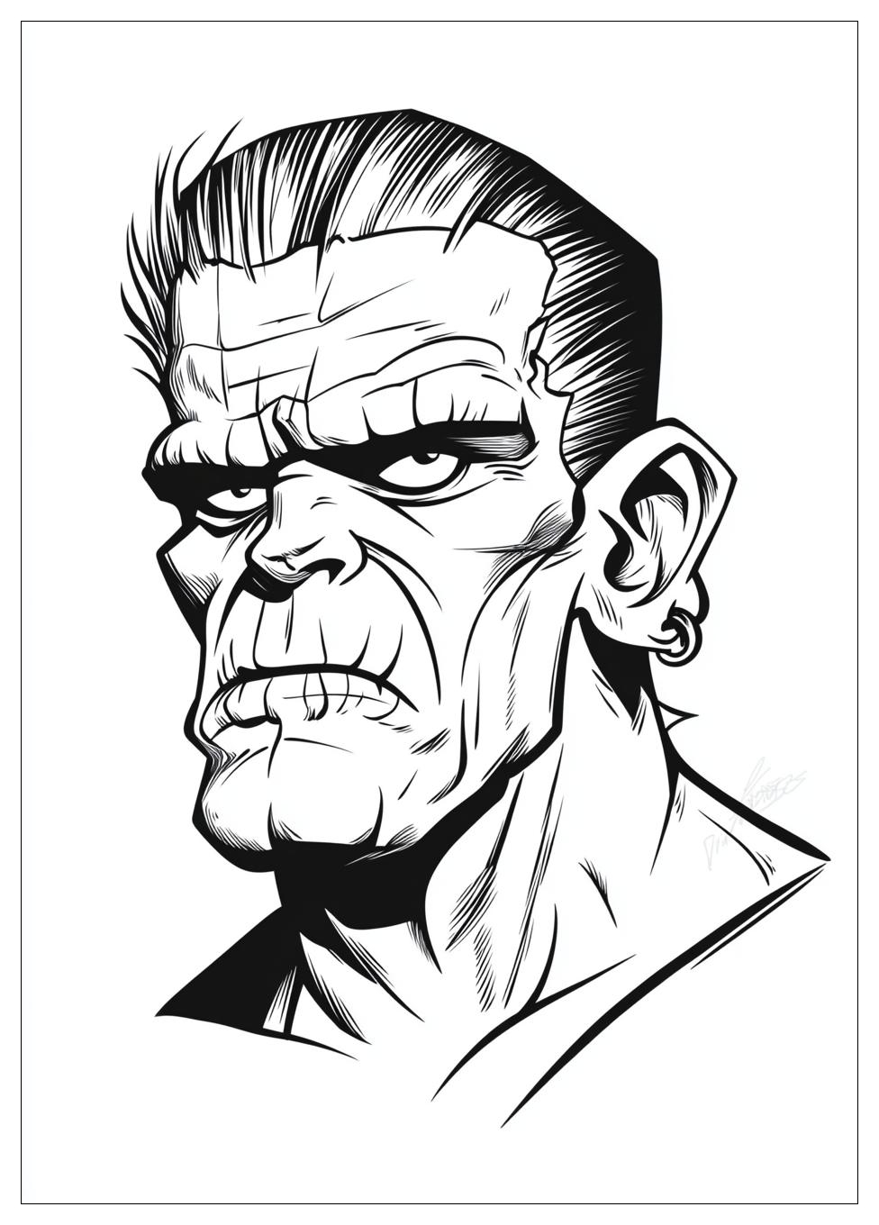 Frankenstein Coloring Pages-11