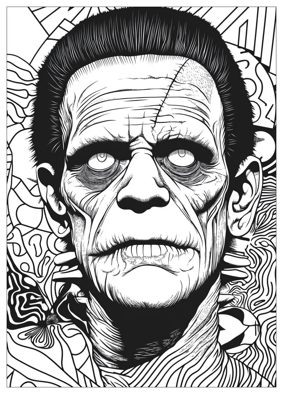 Frankenstein Coloring Pages-14